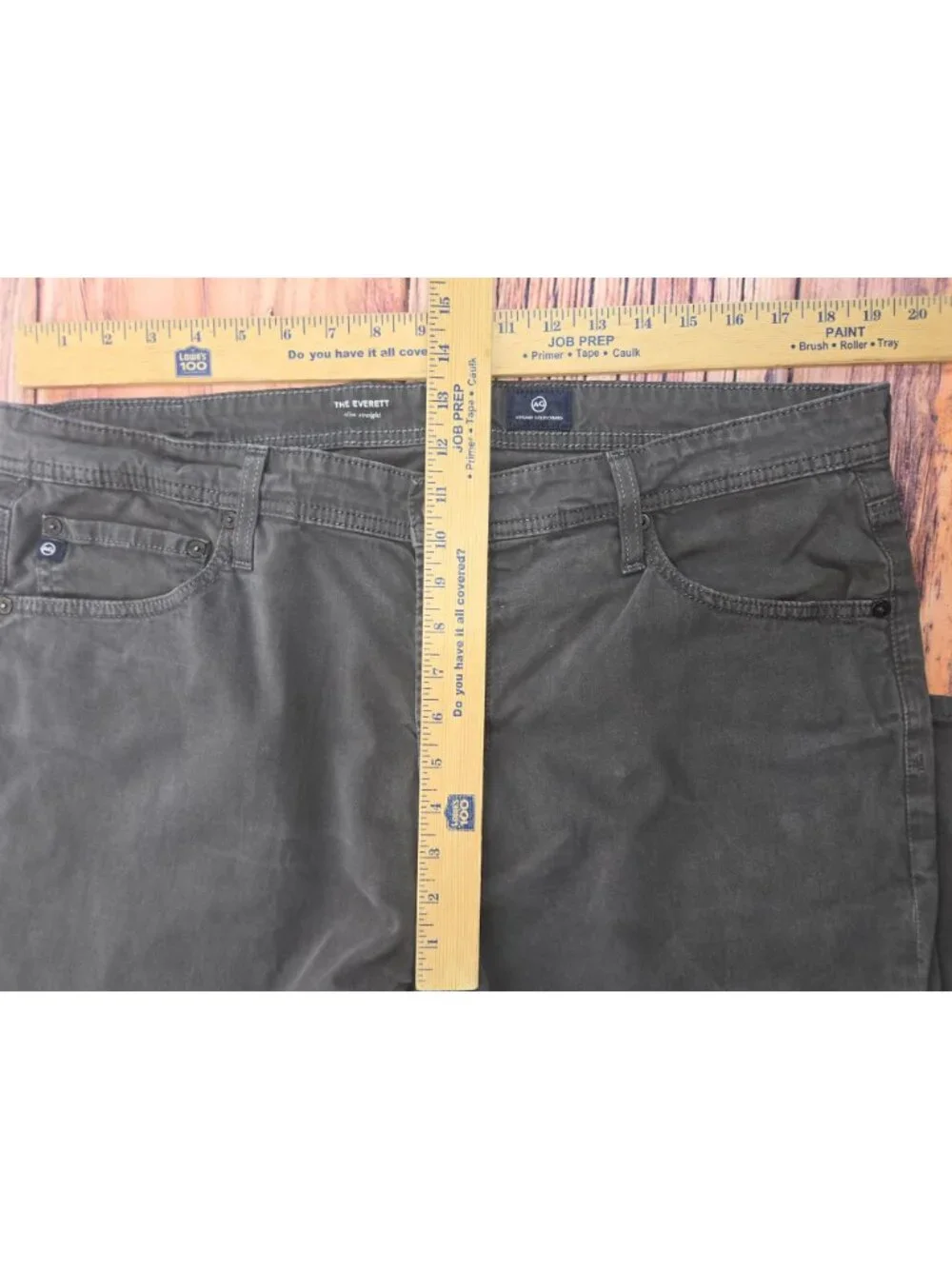 AG Adriano Goldschmied Mens The Everett Slim Gray Pants 38x32